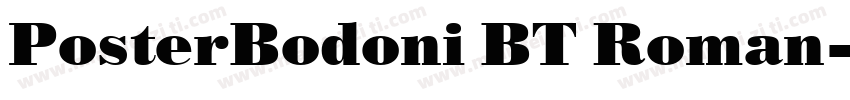 PosterBodoni BT Roman字体转换